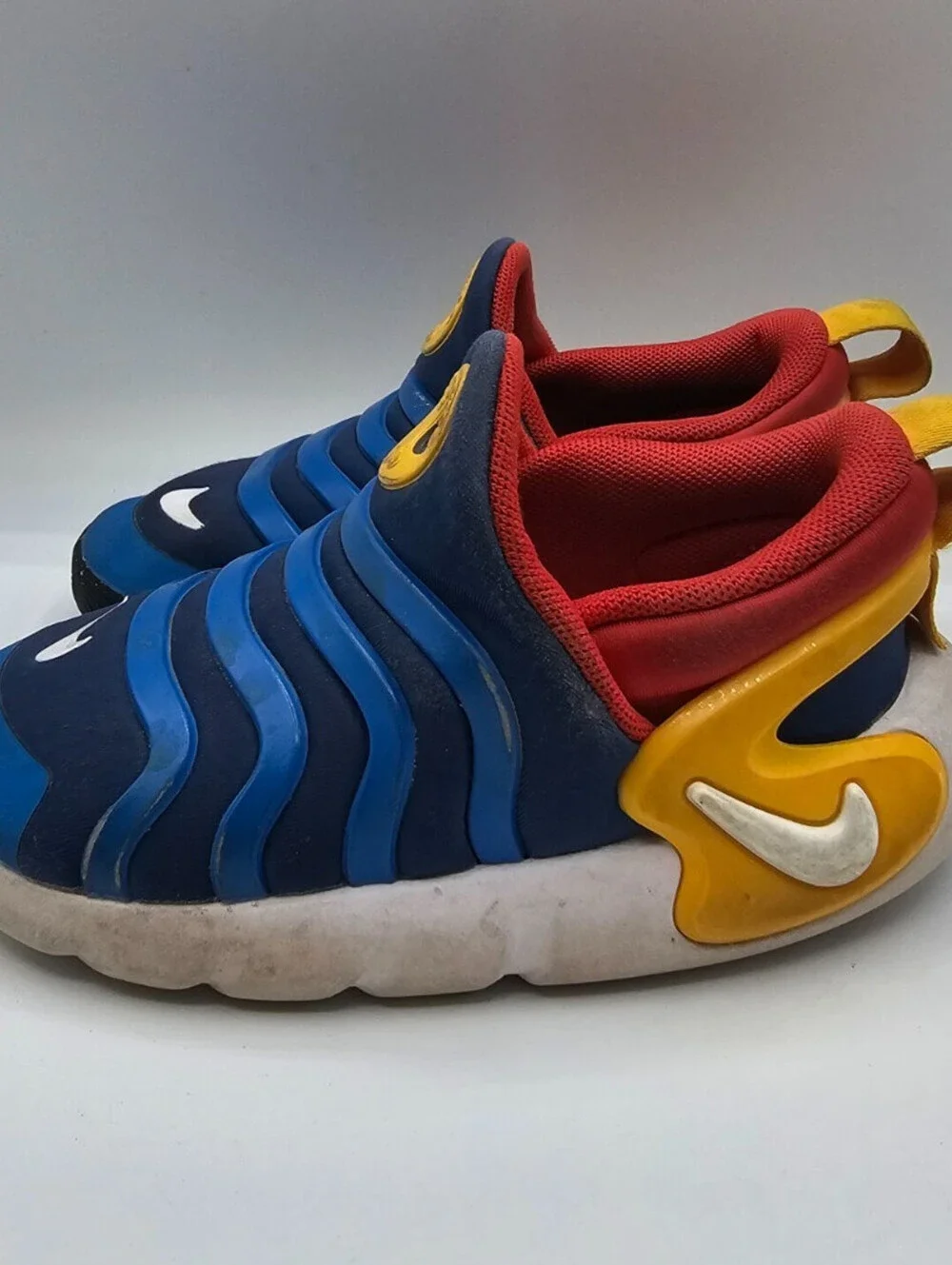 Toddler Unisex Nike Dynamo Go PS Shoes, Orange,Navy, Yellow Size 9C